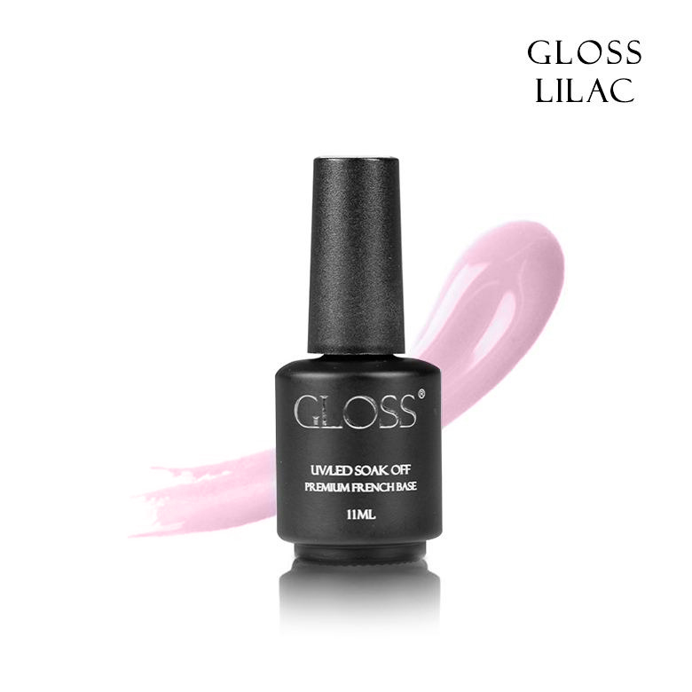 Camouflage base GLOSS Premium French Base Lilac, 11 ml